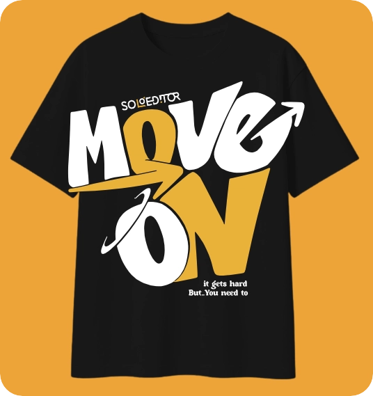 Move On Tee, black