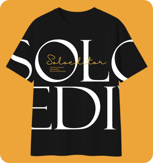 Wordmark Tee, black