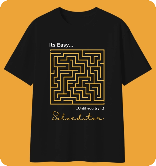It's Easy Tee, black